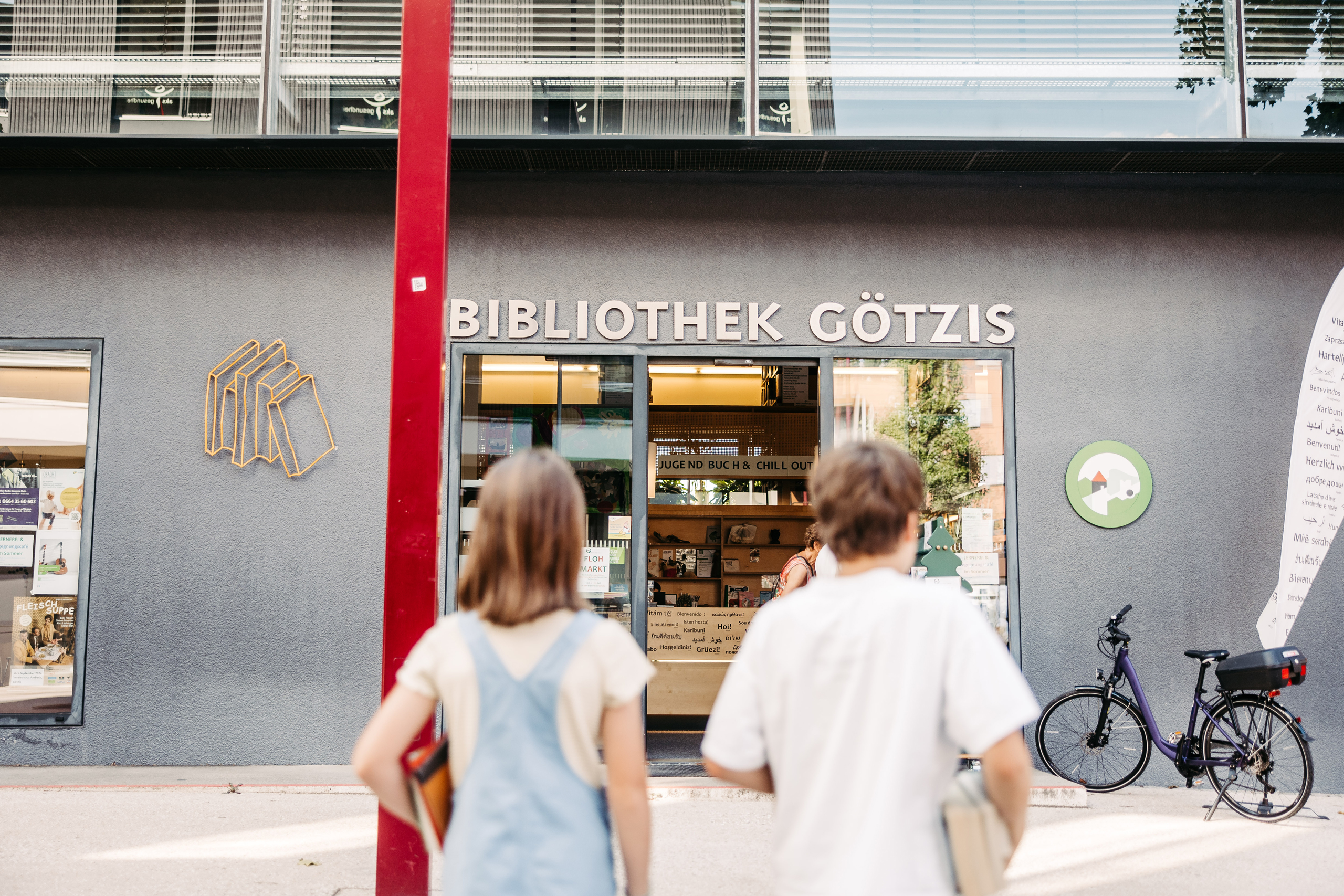 Garnmarkt Bibliothek außen